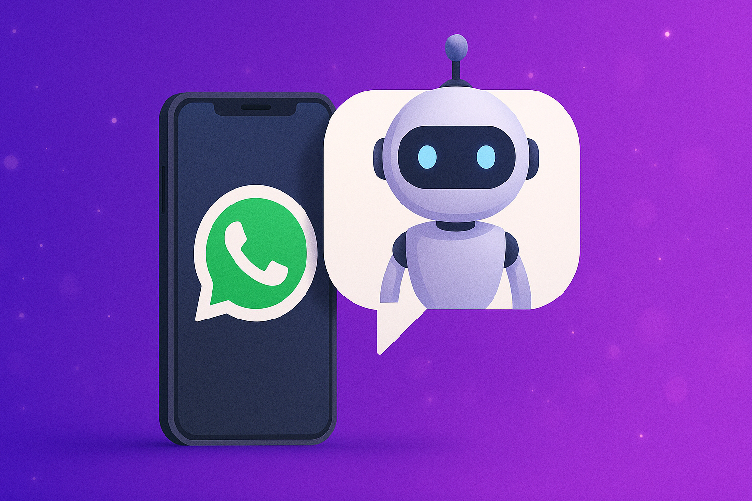 Chatbot WhatsApp ilustración Darwin Now
